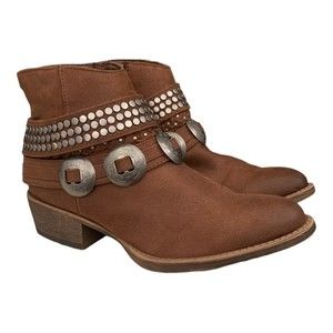 Coconuts by Matisse Brown Leather Hawthorne Boot Booties Slip On Size 7M